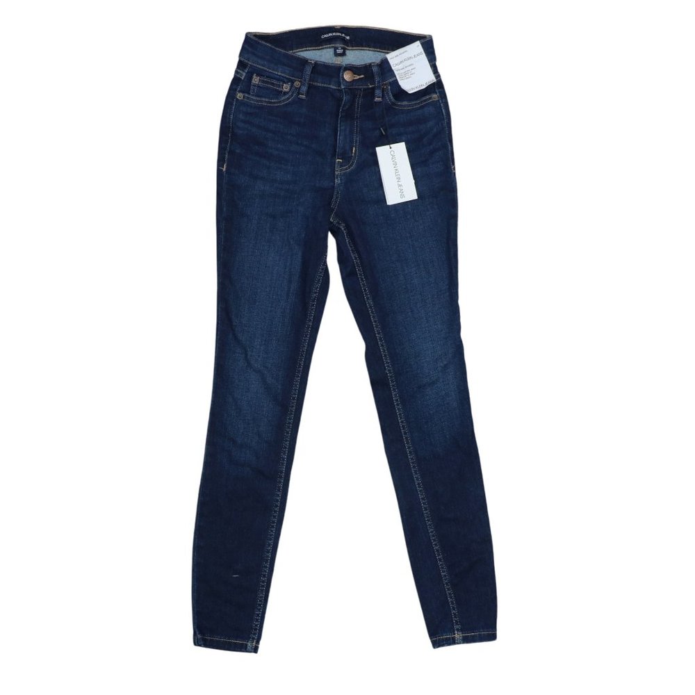 Calvin Klein 24Wx27L High Rise Ultra Skinny Leg Women's Denim Jeggings NWT - Picture 1 of 2